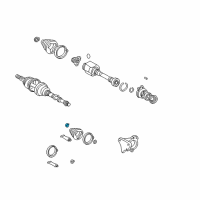 OEM Toyota Celica Inner Boot Clamp Diagram - 42345-16010