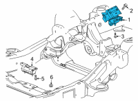 OEM GMC Yukon Front Mount Diagram - 84687024