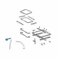 OEM Toyota Highlander Sunroof Switch Diagram - 84862-AA010-A0