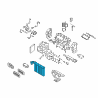 OEM BMW Storage Evaporator Diagram - 64-11-9-386-812