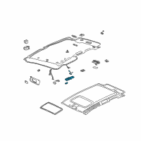 OEM 2003 Buick Rendezvous Lamp Asm-Roof Rail Courtesy & Reading (RH) Diagram - 10442760