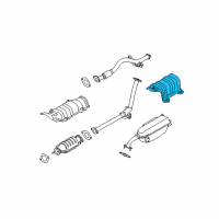 OEM 2009 Hyundai Accent Protector-Heat Rear Diagram - 28793-1E000