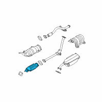 OEM 2006 Hyundai Accent Catalytic Converter Assembly Diagram - 28950-26270