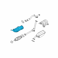 OEM 2008 Hyundai Accent Protector-Heat Front Diagram - 28791-1E000