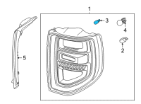 OEM Ford Bronco Sport Exterior Bulbs Diagram - BK3Z-13466-B