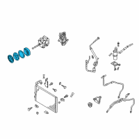 OEM 2002 Nissan Quest Clutch Assy-Compressor Diagram - 92660-0B000