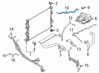 OEM 2021 Ford Escape HOSE - OVERFLOW Diagram - LX6Z-8075-N