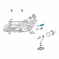 OEM Acura Socket Diagram - 33303-TX6-A01