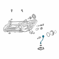 OEM Acura RDX Igniter, Hid Diagram - 33129-TM8-J01