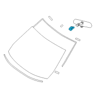 OEM 2018 Infiniti QX80 Inside Mirror Cover Diagram - 96329-6FL0A