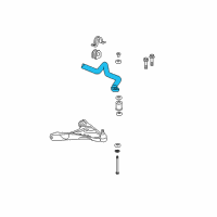 OEM 2008 Cadillac DTS Shaft-Front Stabilizer Diagram - 15841240