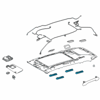 OEM 2019 Toyota Highlander Courtesy Lamp Diagram - 81390-0E010-B0