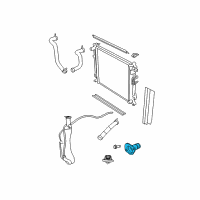 OEM Dodge Grand Caravan Housing-THERMOSTAT Diagram - 4666054AA