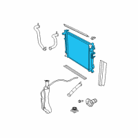 OEM Ram C/V Engine Cooling Radiator Diagram - 4677755AE