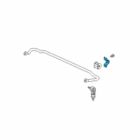 OEM 2006 Chevrolet Equinox Stabilizer Bar Clamp Diagram - 21990363