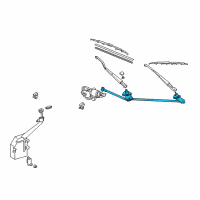 OEM 2003 Toyota MR2 Spyder Link Assy, Windshield Wiper Diagram - 85150-17090