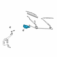 OEM 2004 Toyota MR2 Spyder Wiper Motor Diagram - 85070-17130