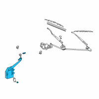 OEM 2003 Toyota MR2 Spyder Washer Reservoir Diagram - 85315-17100