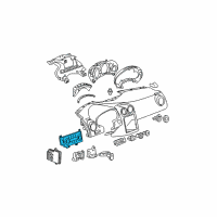 OEM Pontiac Dash Control Unit Diagram - 25827517