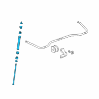 OEM 2012 Cadillac SRX Stabilizer Link Diagram - 20929893