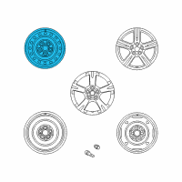 OEM 2010 Pontiac Vibe Wheel, Steel Diagram - 19184107