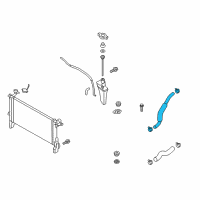 OEM 2015 Hyundai Genesis Coupe Hose Assembly-Radaator, Lower Diagram - 25415-2M100