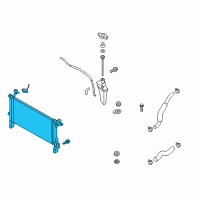 OEM 2016 Hyundai Genesis Coupe Radiator Assembly Diagram - 25310-2M610