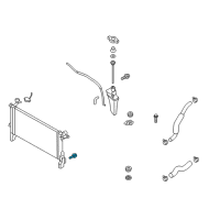 OEM 2020 Hyundai Veloster N Plug-Radiator Drain Diagram - 25318-1D100