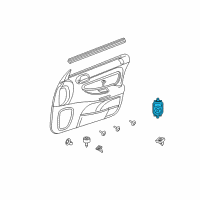 OEM 1997 Chrysler Concorde Switch-Mirror Diagram - 4608505AB