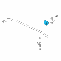 OEM 2013 Chevrolet Captiva Sport Stabilizer Bar Insulator Diagram - 96843016