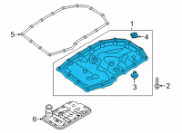 OEM 2022 Hyundai Kona Pan Assembly-Oil Diagram - 48280-2H000