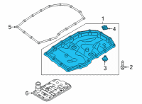 OEM Hyundai Kona Pan Assembly-Oil Diagram - 48280-2H000