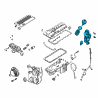 OEM BMW Support With Oil Filter Diagram - 11-42-7-519-708