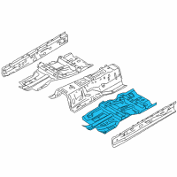 OEM 2008 Infiniti EX35 Floor-Front, LH Diagram - G4321-1BAMA