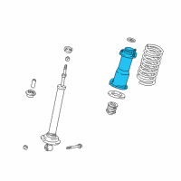 OEM 2010 Lexus SC430 Rear Suspension Support Assembly, Left Diagram - 48760-24010