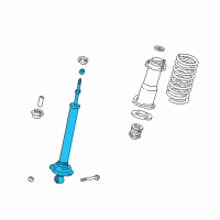 OEM 2003 Lexus SC430 ABSORBER Assembly, Shock Diagram - 48530-80037