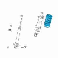 OEM 2007 Lexus SC430 Spring, Coil, Rear Diagram - 48231-24291