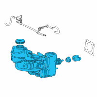 OEM 2022 Toyota Camry Master Cylinder Assembly Diagram - 47050-33710