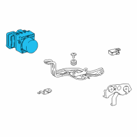 OEM Lexus LS500 ACTUATOR Assembly, Brake Diagram - 44050-50A40