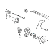 OEM Acura NSX Bolt, Rear Hub Unit (10X46.5) Diagram - 90160-SL0-008