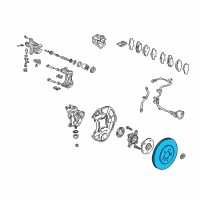 OEM 1993 Acura NSX Disk, Rear Brake Diagram - 43251-SL0-010