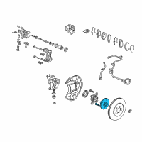 OEM 2001 Acura NSX Hub Assembly, Rear Diagram - 42600-SL0-010