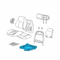 OEM 2002 Buick Century Frm Asm-P/D Seat Cushion Diagram - 16791958