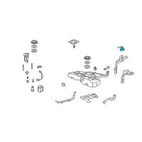 OEM Honda Odyssey Cap Complete, Fuel Fil Diagram - 17670-T3W-A01