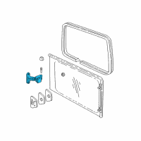 OEM 2002 Chevrolet Venture Latch Asm-Rear Side Door Window *Black Diagram - 10305297