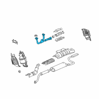 OEM 2005 Honda Odyssey Pipe A, Exhuast Diagram - 18210-SHJ-A01