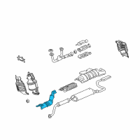 OEM 2005 Honda Odyssey Plate A, Floor Heat Baffle Diagram - 74601-SHJ-A01