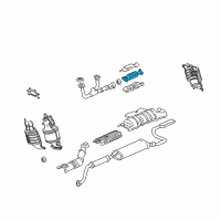 OEM 2005 Acura MDX Catalytic Converter Diagram - 18160-RCA-S00