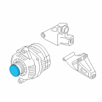 OEM 2010 Pontiac G3 Pulley Diagram - 93744996