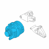 OEM 2006 Chevrolet Aveo Alternator Diagram - 96954113